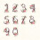 Type 1 30P Floral Number Stickers, Self-Adhesive 4