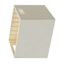 Stapelfederbarer Buchaufbewahrungsbox 25x24x32cm Kunststoff 50kg Kapazität