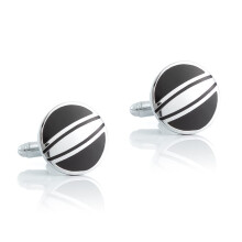 Men's Shirt Cufflinks Classic Round Baked Enamel Cufflinks Men's French Cufflinks
