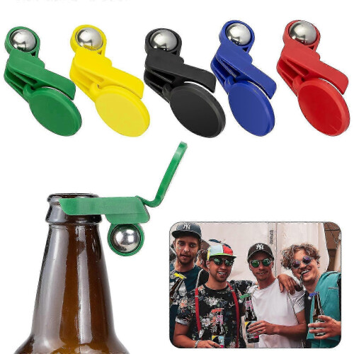 (5pcs) Fully Automatic Beer Bottle Caps with Insect Protection, Multiple Color Designs, Reule & Versatile - 5pcs