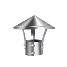 Chimney cap, pipe cover, rain cover, stainless steel, 100mm/3.94in