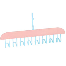 Platzsparender BH- und Topperhänger Pink, Plastik, 28x14x2,5cm