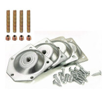 Connecting Iron Sheet Angled Legs Fixing Plate Bracket-1