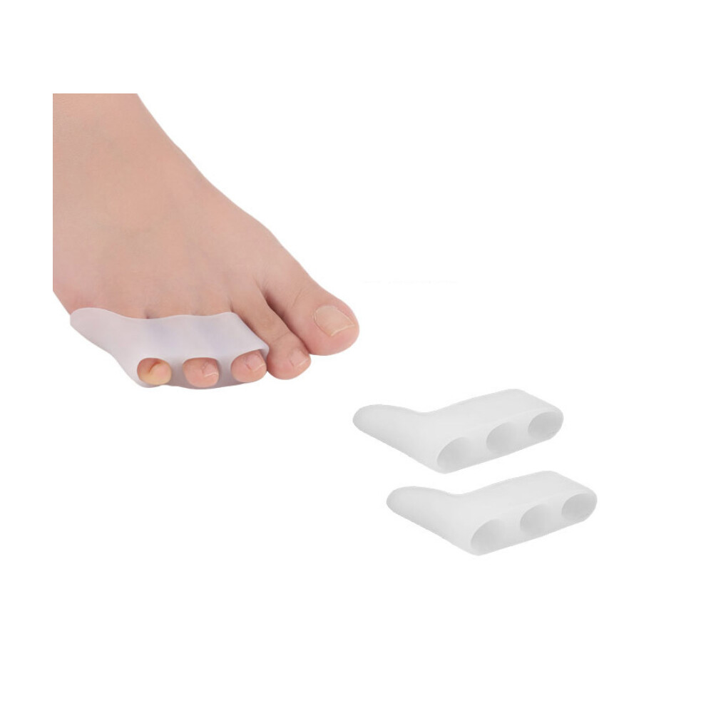 Flexible Toe Separator For Forefoot Pain Relief, Medical Grade Gel Alignment Pads Provide Superior Toe Comfort And Support