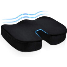 Sciatic Nerve Relief Cushion, Premium Memory Foam Gel for Tailbone and Lower Back Pain