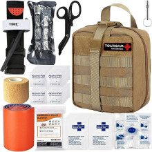 Tactical Survival First Aid Kit, Multifunctional IFAK Utility For Bleeding Control, Compact And Durable High Quality Design For Outdoor Adventures