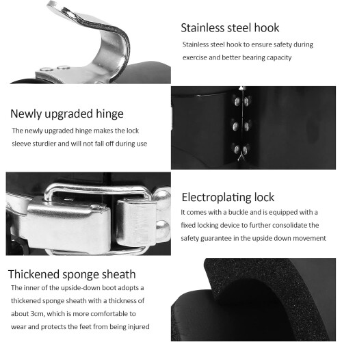 Practical Anti-Gravity Boots for Outdoor Strength Training, Non-Gravity Inversion Equipment, Durable Steel Pair 2
