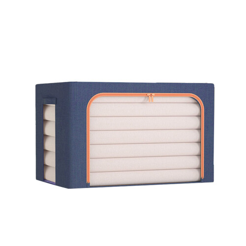 Maximize Your Space, Stackable Storage Organizer with Clear Window, Reinforced Handles for Easy Transport & Foldable Design
