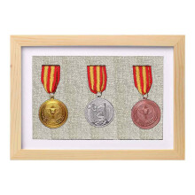 Ideal Gift For Collectors, Complete Accessories And Wear-Resistant Finish In A Multi Use Display Case, Elegant Medal Display Shadow Box For Wall Frame