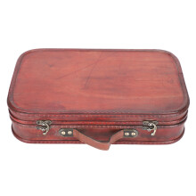Retro Craftsmanship Wooden Storage Chest, Vintage Decorative Treasure Box With Personalized Lock, Unique Design For Practical Photography Props, Home