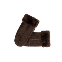 (One Size, Chocolate) Nordvek Women's 100% Genuine Sheepskin Mittens with Turn-Back Cuff #308-100 - Quality Winter Warmth for Your Fingers