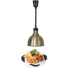 Hanging Food Heat Lamp 60-180cm Length Buffet Warmer with 250mm Lampshade for Food Preservation Chandelier