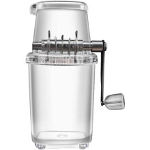 Manual Ice Crusher 1.25L Hand Crank with Stainless Steel Blades for Home and Bar Use