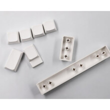 Minimalistische weiße leere Tastenkappen XDA Profil für mechanische Tastatur 108 104 100