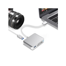 Typ C USB XQD Kartenleser Tragbarer XQD HC TF Speicherkartenleser Universell für Typ-C-Laptop für Wind