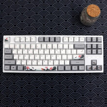 118PCS PBT-Tastenkappen OEM-Profil Nobori Carp Theme Perfekt für mechanische Tastaturen für lange Stunden Tippen und Gaming