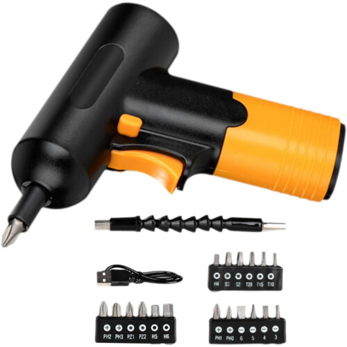 Electric Screwdriver With LED Light For Dark Areas Professional Grade  Task Tool 2