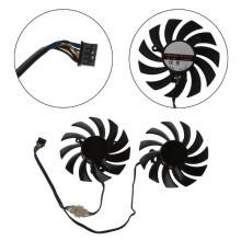 75mm 4-Pin-Server-Kühllüfter Kühlerlüfter für MSI 6930 7850 550 750 770 Ti 7870 Grafikkarte Grafikkartenkühlung 2 PCS