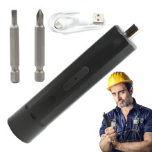 Cordless Electric Screwdriver Rechargeable Automatic Screwdriver Kit Portable Home Tool Set With 2 Magnetic Bits