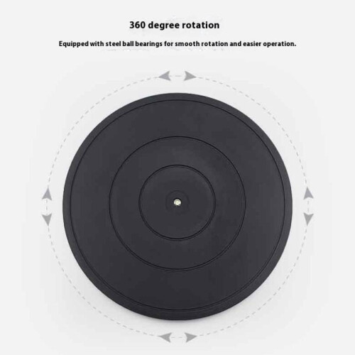 Πρακτικό 8" 20cm Μαύρο Πλαστικό Πικάπ Στρογγυλό Bonsai 360 Περιστρεφόμενο Π 2
