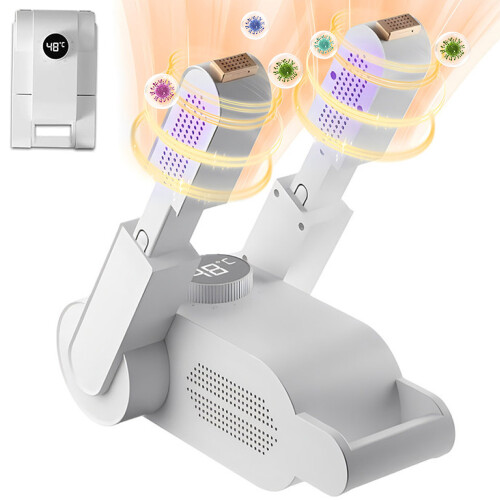 Adjustable Shoe Drying Rack With Timer, Quick Drying Electric Boot Dryer Featuring 180W High Power Performance, Telescopic Design Foldable Shoe Warmer