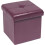 Cube Storage Ottoman, Black Foldable & Durable Faux Leather, Spacious Hidden Storage for Versatile Use 1