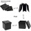 Cube Storage Ottoman, Black Foldable & Durable Faux Leather, Spacious Hidden Storage for Versatile Use 7