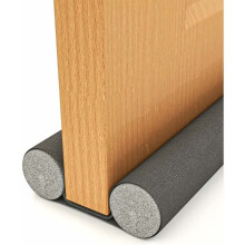 Door Draft Stopper for Interior Exterior Doors, Adjustable Door Strip with Double Insulated Protection, Under Door Noise Stopper for Blocking Wind Dus