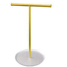 Soporte Organizador de Collares con Bandeja de Almacenamiento - Soporte para Joyas en Forma de T para Pulseras, Pendientes y Anillos. Elegante B