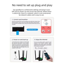 CPE Wifi 4g Industriële Draadloze Router, Simkaartsleuf, Draagbaar Mobiel Toegangspunt, Externe Antenne van 300 Mbps, 32 Gebruikers in de EU