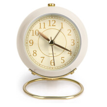 Vintage Analog Alarm Clocks, Retro Design With Easy To Read Numbers For Battery Powered Convenience