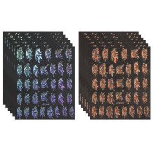 Adesivos para unhas com efeito marmorizado e ondas, diversos padrões para decoração de unhas, autoadesivos, ideais para uso doméstico e