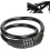 Rustproof Security Lock, High Security with Flexible Steel Cable and Resettable Combination for All Environments 1