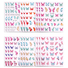 Transforme suas unhas: 18 folhas de borboletas holográficas para uma nail art inesquecível. Adesivos autocolantes com relevo 5D dão vida à sua