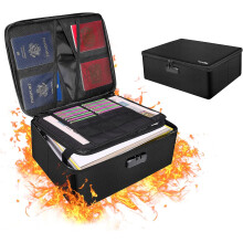 Coffre-fort pour bureau à domicile, sac à documents ignifugé, rangement multicouche, coffre-fort portable pour documents, étanche à la