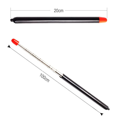 Expandable Whiteboard Pointer With Capacitive Screen Handwriting Function, Portable Stainless Steel Teacher Pointer, Comfortable Non-Slip Handle For 1