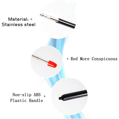 Expandable Whiteboard Pointer With Capacitive Screen Handwriting Function, Portable Stainless Steel Teacher Pointer, Comfortable Non-Slip Handle For 2