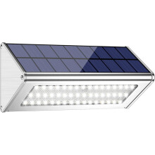 Manual Color Temperature Switch Solar Motion Sensor Light, Aluminum Alloy Housing Super Bright LEDs Waterproof Exterior Solar House Number Light for
