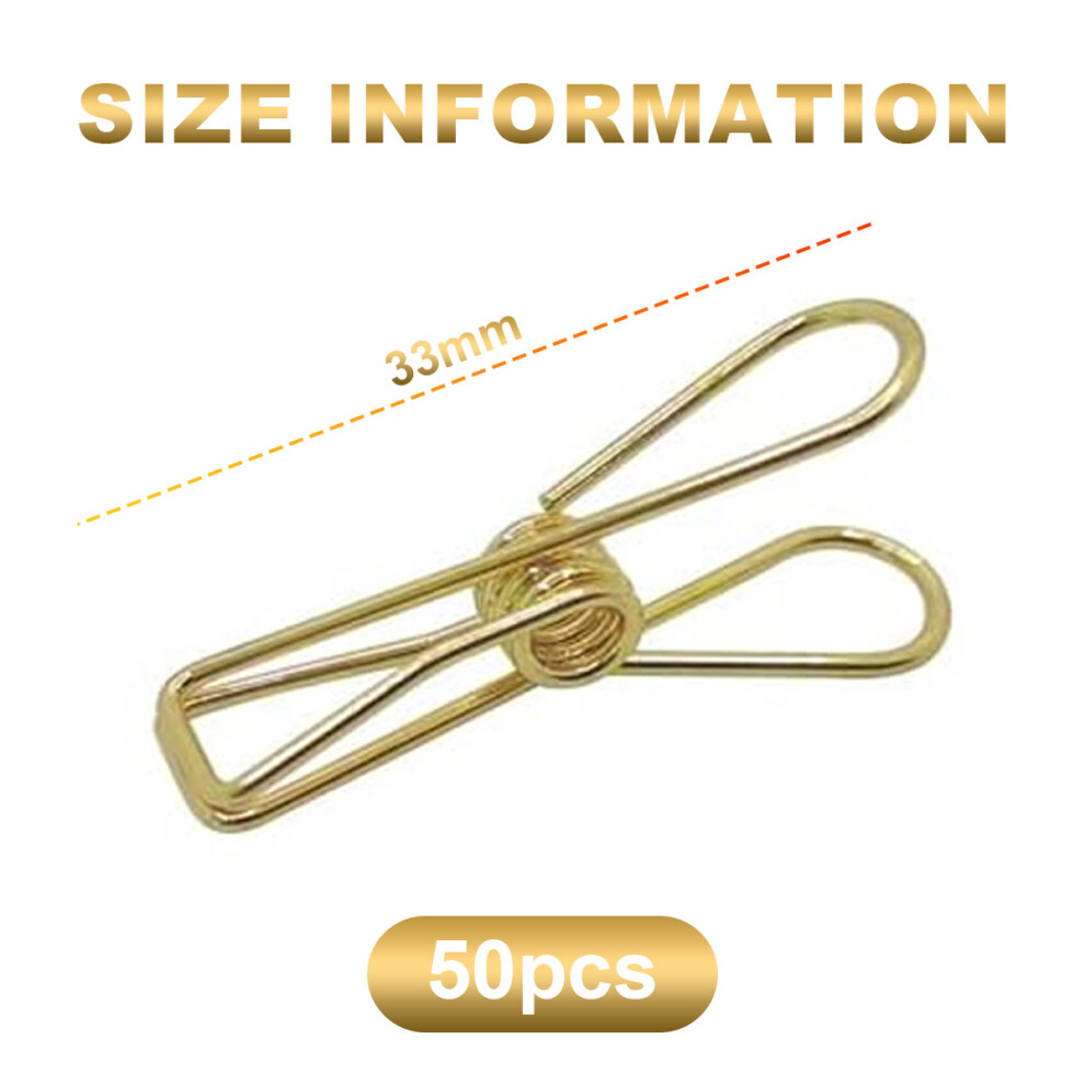 Multi-Colorful Metal Binder Clips With Rustproof And Smooth Surface For Office And Home Use, Hollow Out Design Multi Purpose Utility Clips 9128293490733