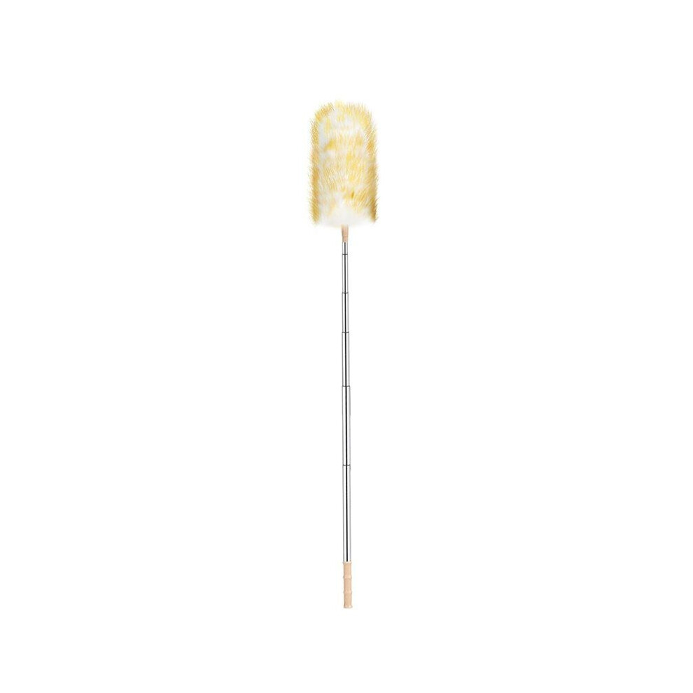Lambswool Duster Telescopic Washable 130 Cnm Long Extendable Duster for Blankets and Sensitive Surfaces,Office,Car
