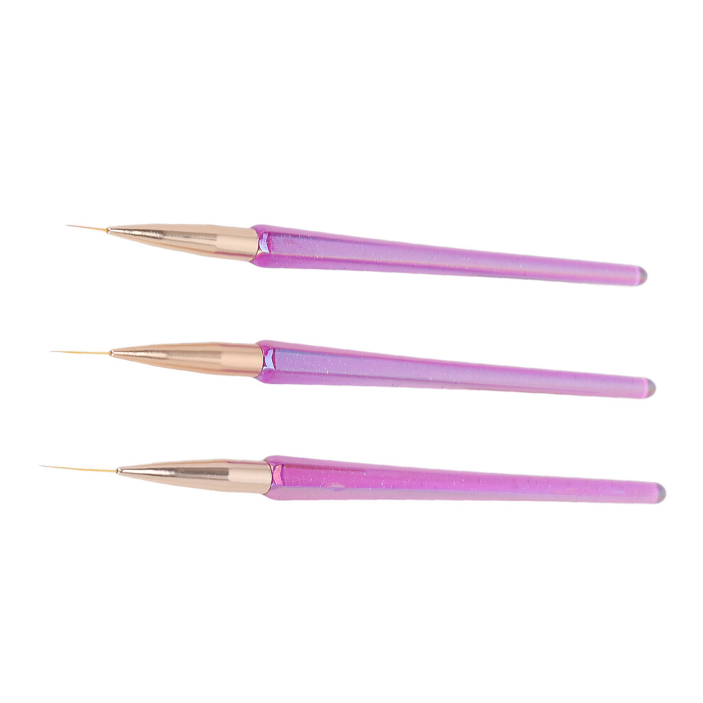 3-teiliges Nagelliner-Pinsel-Set, 12/16/21 mm,