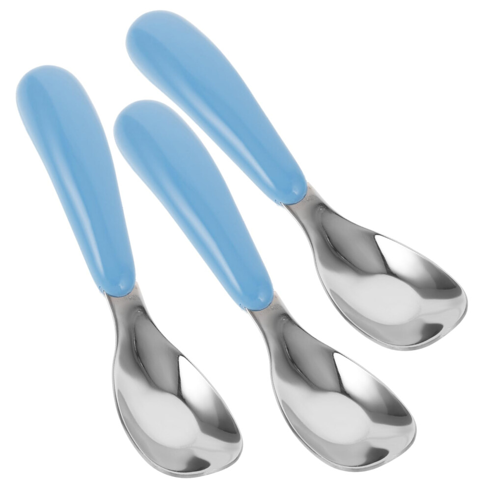 Baby Feeding Spoon Set with Stainless Steel Utensils and Ergonomic ToddlerFriendly Grip Design