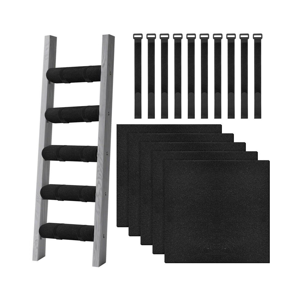 5 Pcs Bunk Bed Ladder Pads With 10 Adjustable Hoop Straps,For Bed Ladder Padding Loft Bed Safe And Comfortable Climbing 4714270116106