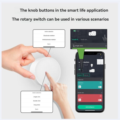 Tuya ZigBee  Knob  Wireless Scene Button Controller for Home Automation Scene Creation Via  Life App 2