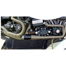 Hochwertiges Fiberglas-Hitzeschutzband, 15 M, für Motorrad-Hitzeschild, mit Edelstahlbändern, Titan
