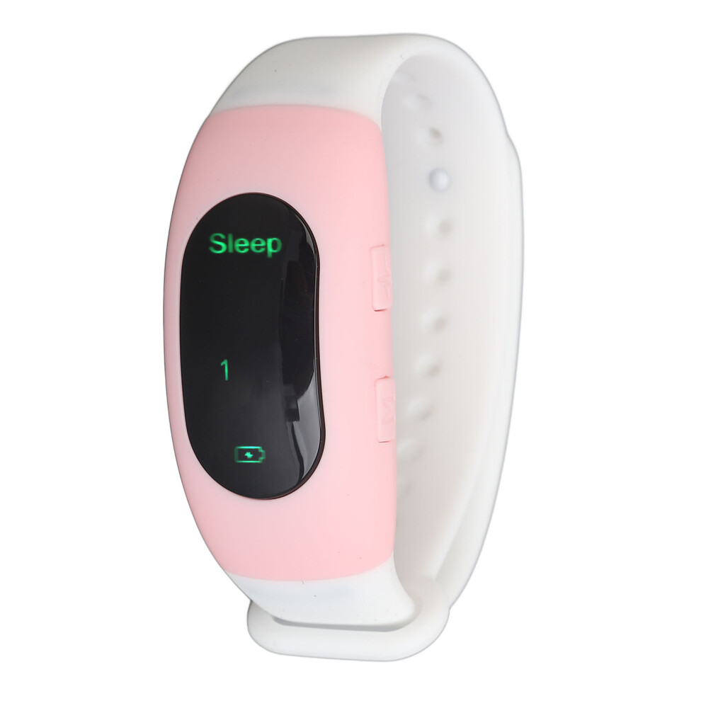 Pink Ces Microcurrent Sleep Aid Wristband 3 Modes 6 Levels