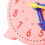Pink 3-Pointer-Uhr Lehrhilfe, 10cm, 24-Stunden-System, Manuell 7