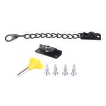 Metal Window Chain Lock Restrictor Child Safety-Black