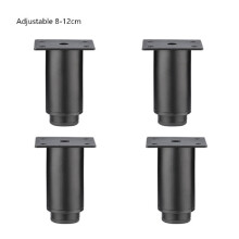 4 Pcs Table Feet Sofa Bed Leg Iron Furniture Legs-8cm Black