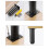 4Pcs Adjustable Right Angle Support Sofa Legs Light-12cm White 3